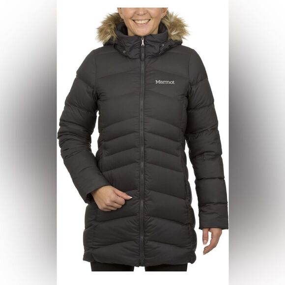 MARMOT Women's Montreal Mid-Thigh Length Down Puffer Coat - Picture 1 of 5